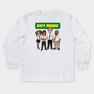 Buy More Crew Chibi Kids Long Sleeve T-Shirt